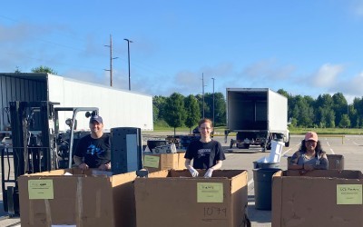 Gentex Electronics Recycling Event Diverts Landfill Waste Featured Image